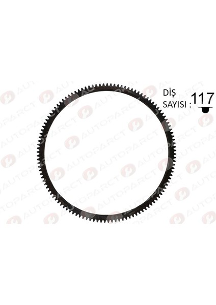 Auto VD151550 - Volant Dişlisi R12 117 Diş