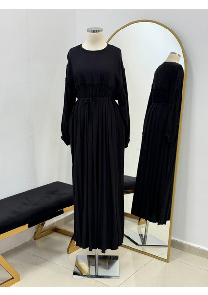 Robalı Büzgülü Oversize Elbise 5093 fiyatları