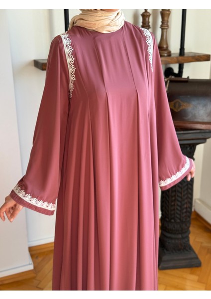 Abaya Kol Nakışlı Medine Ipeği Elbise 5060 modelleri