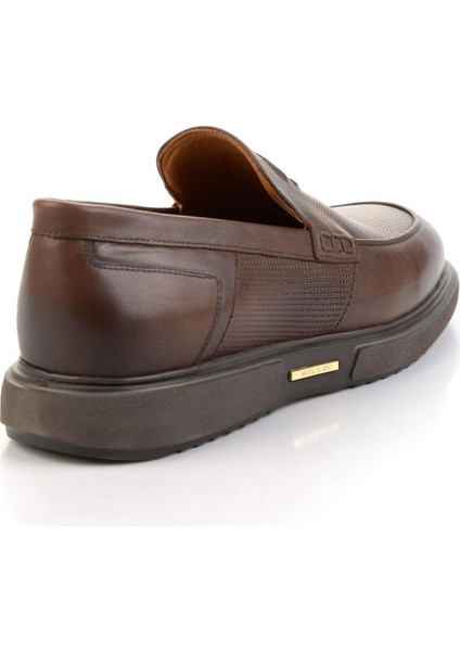 Kahve Hakiki Deri Erkek Casual Ayakkabı E01075619103 modelleri