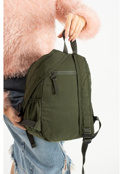 Kadın Sırt Çantası Ultra Hafif Poliamid Kumaş Su Geçirmez Çok Cepli Günlük Sırt Çantası 35*25 cm fırsatları