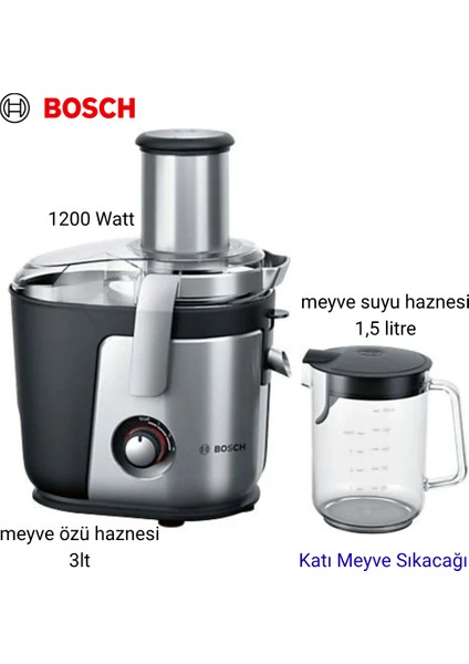 MES4010 1200 W Katı Meyve Sıkacağı