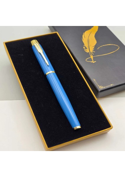 Özel Kutulu Turkuaz Roller Kalem