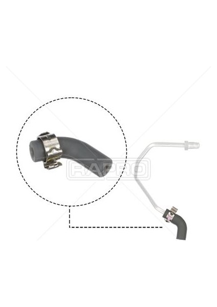 R12820 - Egzoz Gerı Donus Valf Hortumu Mercedes OM622 OM626 W447 W205