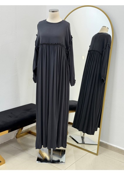 Robalı Büzgülü Oversize Elbise 5093 fiyatları