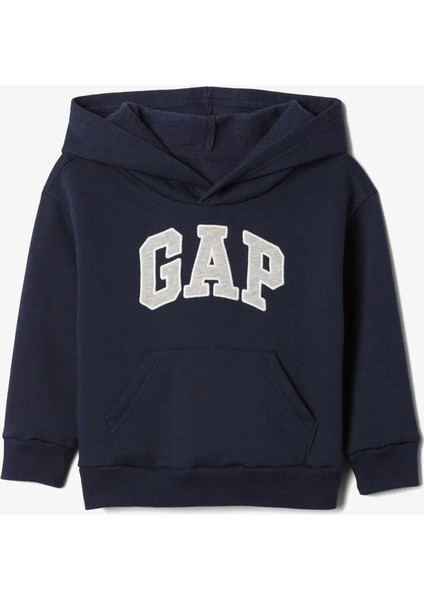 V-Logo Bebek Lacivert Kapüşonlu SWEATSHIRT.001