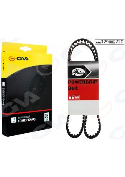 58129220 - Triger Kayışı 129×220 Fıat Doblo-Grande Punto-Idea-Lınea-Panda-Strada-Ford Ka 1.2 1.4