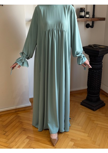 Kol Bağlamalı Oversize Elbise 1001 modelleri