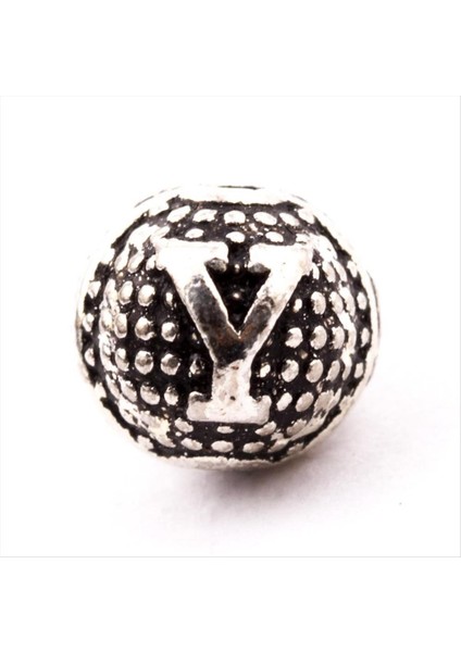 Ds-Derin 8 mm Metal Harf Metal Tesbih Harfi -Y