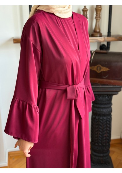 Fırfırlı Ikili Takım Abaya 5038