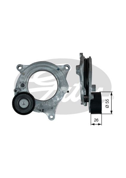 T39381 - Kayıs Gergı Rulmanı Bmw F20 F21 F30 F32 G30 G11 G01 Kutuklu