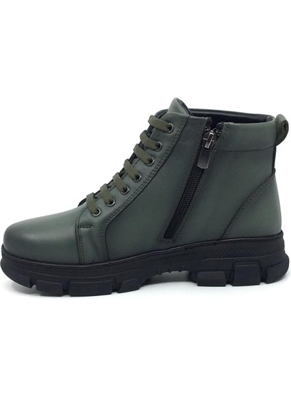 Taşpınar %100 Hakiki Deri Kadın Kışlık Günlük Fermuarlı Kauçuk Kaymaz Taban Sneaker Bot 36-41 modelleri
