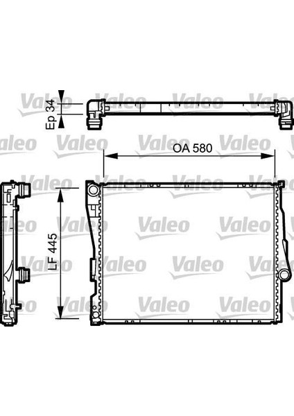 734276 - Motor Su Radyatoru Bmw M52 M54 M57 E46 Z4 E85 Manuel Sanzıman