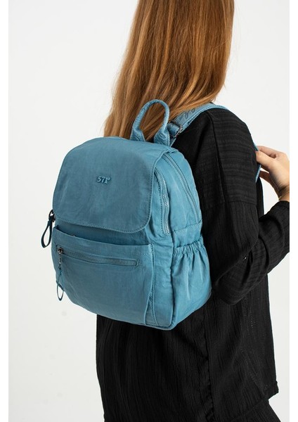 Kadın Sırt Çantası Ultra Hafif Poliamid Kumaş Su Geçirmez Kapaklı Günlük Sırt Çantası 29*27 cm