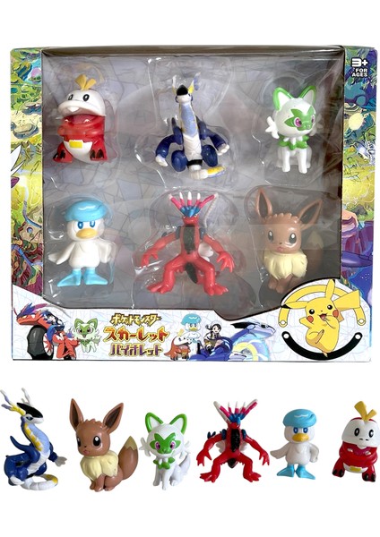 Pokemon Karakter Oyuncak Figür Seti 6'lı 5cm
