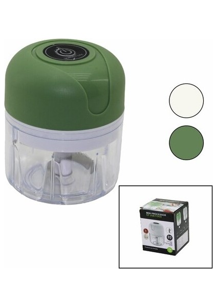 USB MİNİ FOOD PROCESSOR USB ŞARJLI MİNİ 3 BIÇAK BLENDER RONDO DOĞRAYICI 250ML - 45W (5224) modelleri