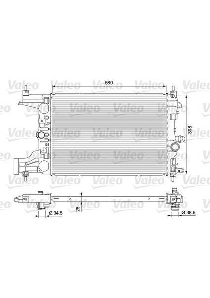 701723 - Su Radyatörü Astra J 2010 2020 Manuel 580×398X26 1.4-1.6 A14NEL-NET-B14NEL-NET-D14NEL-A16NET