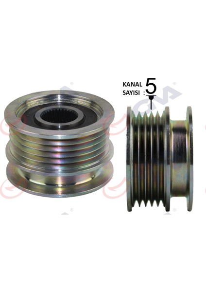 Alternatör Kasnağı Rulmanlı Polo 1.7 Sdı-1.9d-Sdı 94-01 -Seat Arosa 1.7 Sdı 97-04