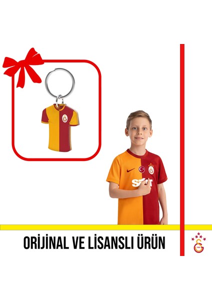 Lisanslı 2023-2024 Sezon 5 Yıldızlı Çocuk Iç Saha Forması ve Parçalı Forma Anahtarlık