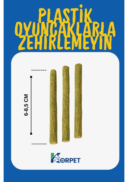 Doğal Kedi Otu Nanesi Çubuğu 3’lü | Çiğneme & Sakinleştirici Diş Temizleyici Stick | fiyatları