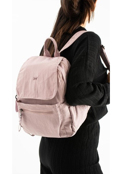 Kadın Sırt Çantası Ultra Hafif Poliamid Kumaş Su Geçirmez Kapaklı Günlük Sırt Çantası 29*27 cm