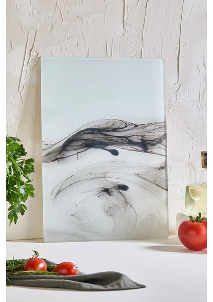 Marble Cam Kesme Tahtası - 25X35 - Isıya Dayanıklı Kırılmaz Kesme Tahtası