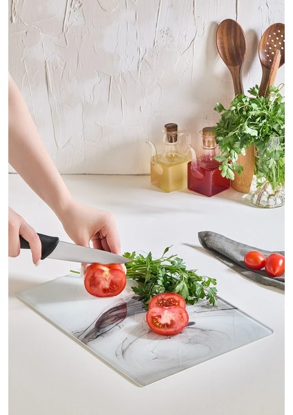 Marble Cam Kesme Tahtası - 25X35 - Isıya Dayanıklı Kırılmaz Kesme Tahtası fiyatları