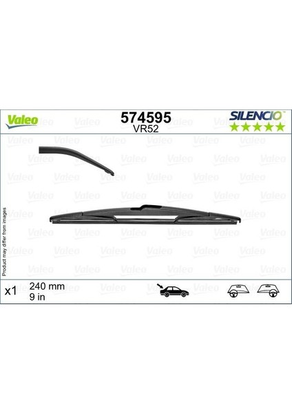 574595 - Arka Silecek Peugeot P5008 16 Renault Megane Iv-Talısman X1 240 mm