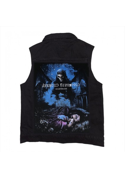 Avenged Sevenfold Siyah Kot Yelek