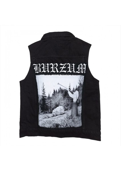 Burzum Filosofem Siyah Kot Yelek