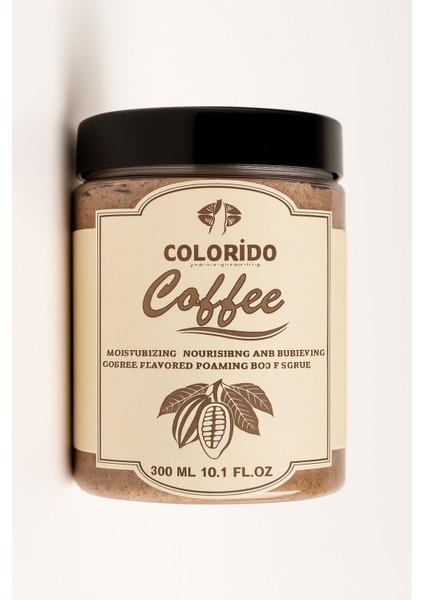 Colorido Türk Kahveli Body Scrub Besleyici Arındırıcı Nemlendirici Vücut Peelingi 300 ml fiyatları