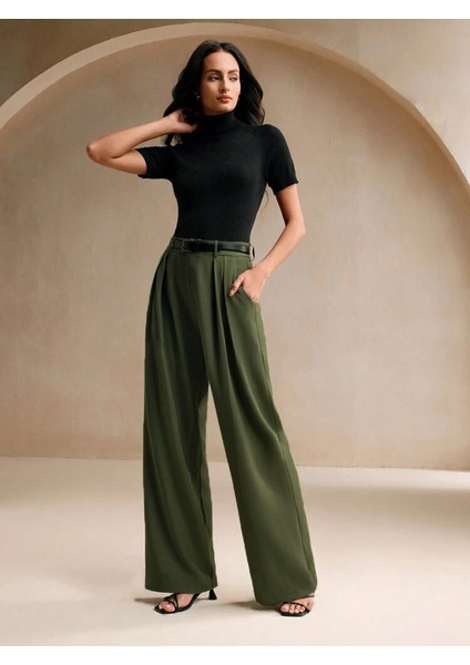 Yüksek Bel Bol Kesim Palazzo Pantolon fiyatları