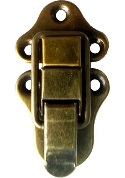 Sandık, Kutu Klipsi, Ön Kilidi - 72X40MM, Antik, 1 Adet