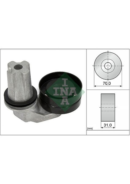 534069410 - V Kayış Gergi Kütüğü Land Rover Range Rover Dıscovery V-Iv 2.7 Td 2009-2013