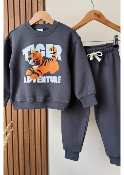 Erkek Çocuk Baskılı 3 Iplik Kumaş Pamuklu Alt Üst Takım indirimleri