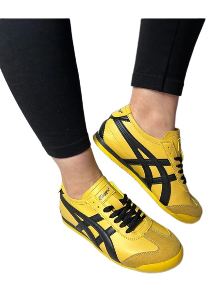 E-2010-2059 Sarı Siyah Unisex Sneaker Spor Ayakkabı modelleri