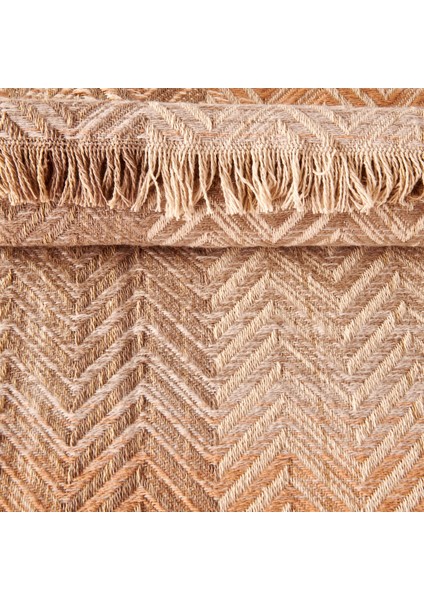 Soft Nevira Pamuklu Çift Kişilik Battaniye - Bej - 200X220 cm fiyatları