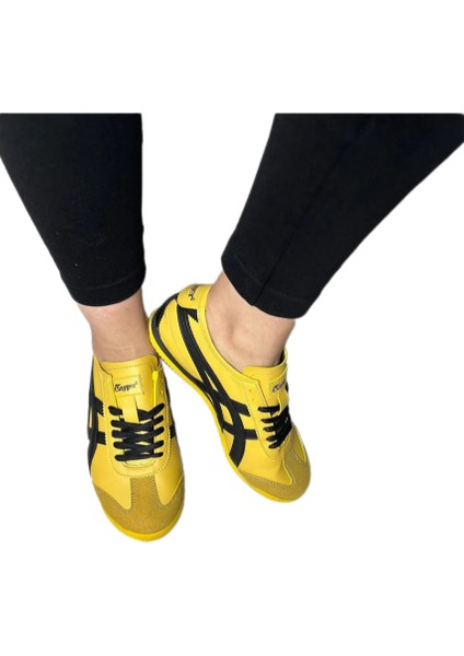 E-2010-2059 Sarı Siyah Unisex Sneaker Spor Ayakkabı indirimleri