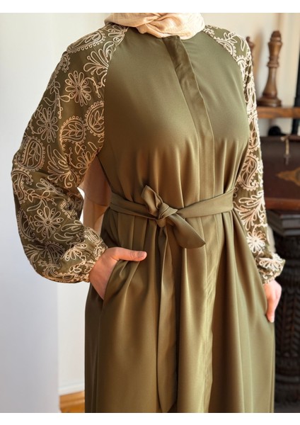 Süzene Nakışlı Reglan Kol Ferace 5051 fiyatları