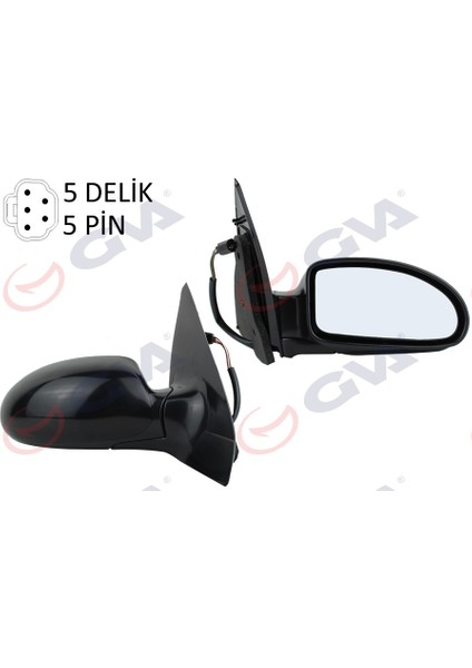 Dış Dikiz Aynası Elektrikli Isıtmalı Sag Focus I 98 04 Elektrikli Isıtmalı Konveks 5 Fiş VM-319EHR