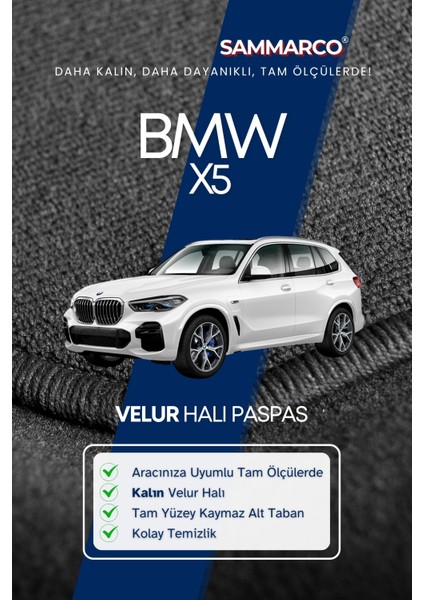 Bmw X5 2019 Halı Paspas Velur Paspas Kumaş Paspas Oto Paspas fiyatları