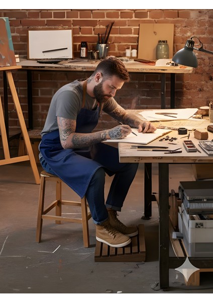 Ahşap Masa Altı Ayak Koyma Standı