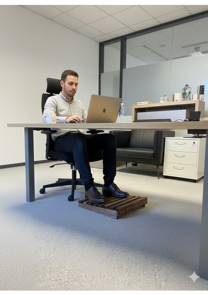 Ahşap Masa Altı Ayak Koyma Standı