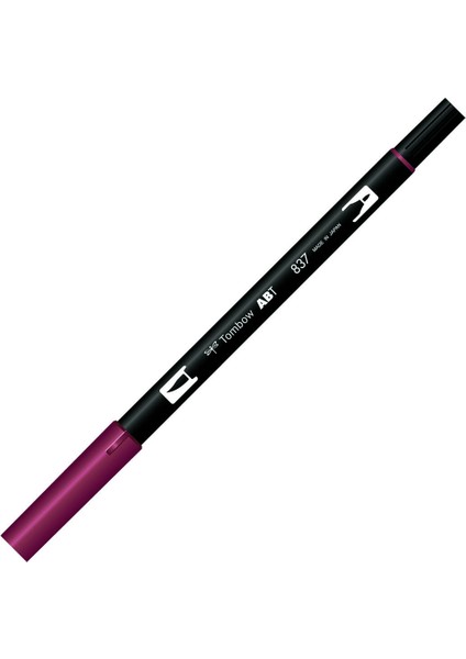 Dual Brush Pen Grafik Çizim Kalemi 837 Wine Red
