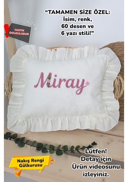 Müslin Yeni Doğan 4katlı Organik %100PAMUK Kişiye Özgü Nakışlı Hastane Çıkış Seti (Papatya Model-12)