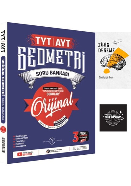 Orijinal Yayınları Tyt Ayt Geometri Soru BANKASI+ZIHINDENEME-KD193