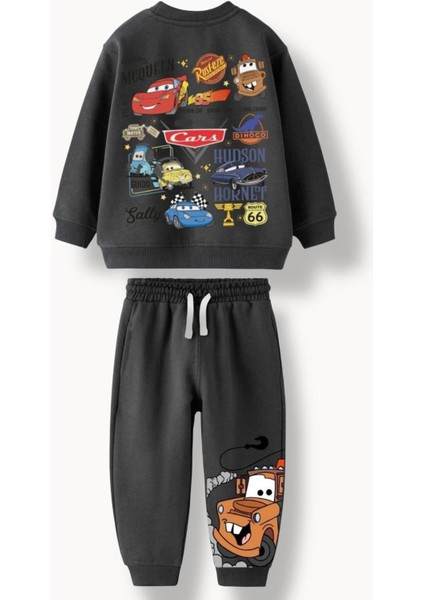 Erkek Çocuk Baskılı 3 Iplik Pamuklu Kumaş Alt Üst Takım fiyatları