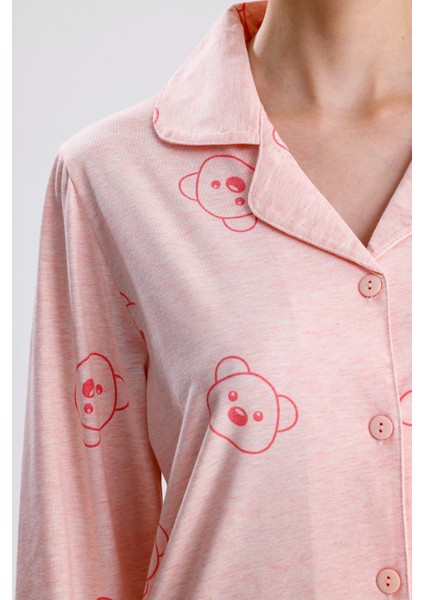 Ayıcık Desen Pamuk Kadın Pijama Takım fiyatları