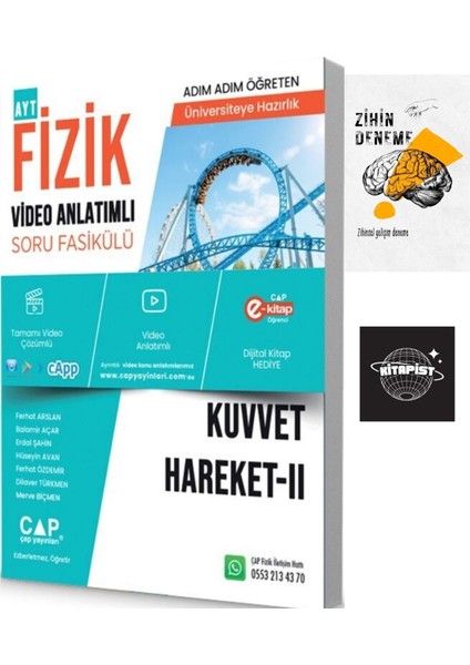 Çap Fizik Kuvvet Hareket 2 Konu Anlatımlı Soru BANKASI+ZIHINDENEME-KD450