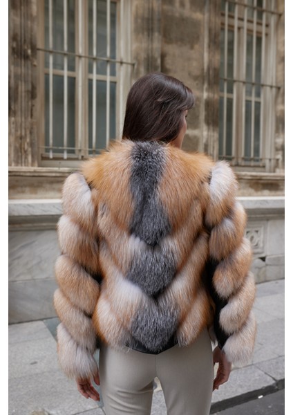 Maison Royale Hakiki Tilki Kürkü Kadın Mont Çok Renkli indirimleri